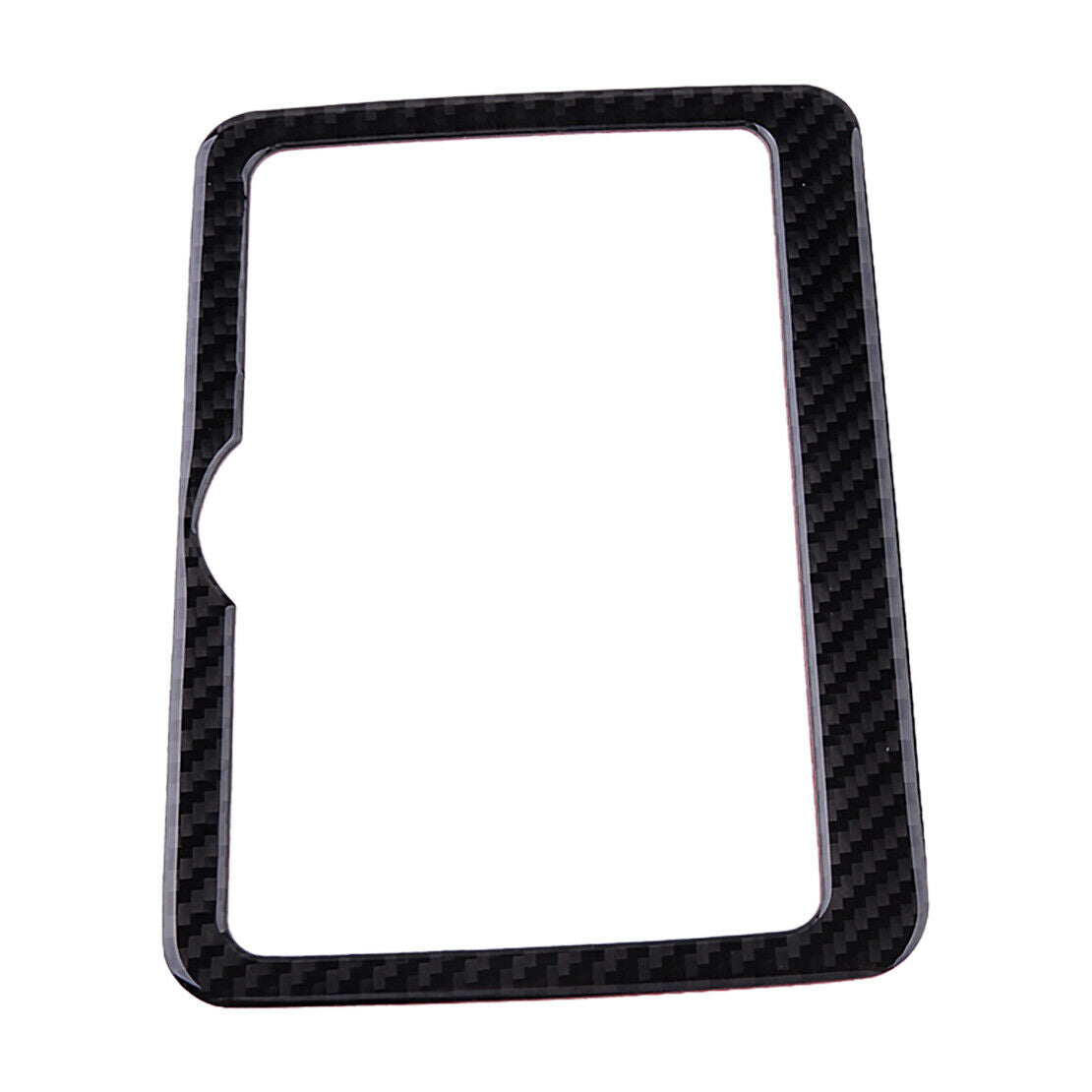 Real Carbon Fiber Rear Water Cup Holder Frame Cover Trim Fits For Infiniti Q50