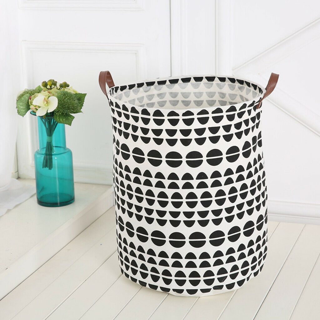 Collapsible Storage Basket Clothes Laundry Hamper Toys Bucket Organizer 01