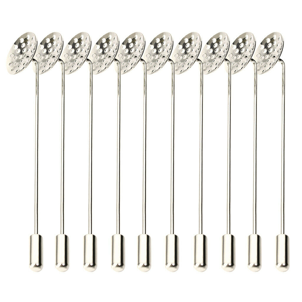20pcs 7.5cm Long  DIY Clutch Brooch Finding Pin Back Stick Pad Base