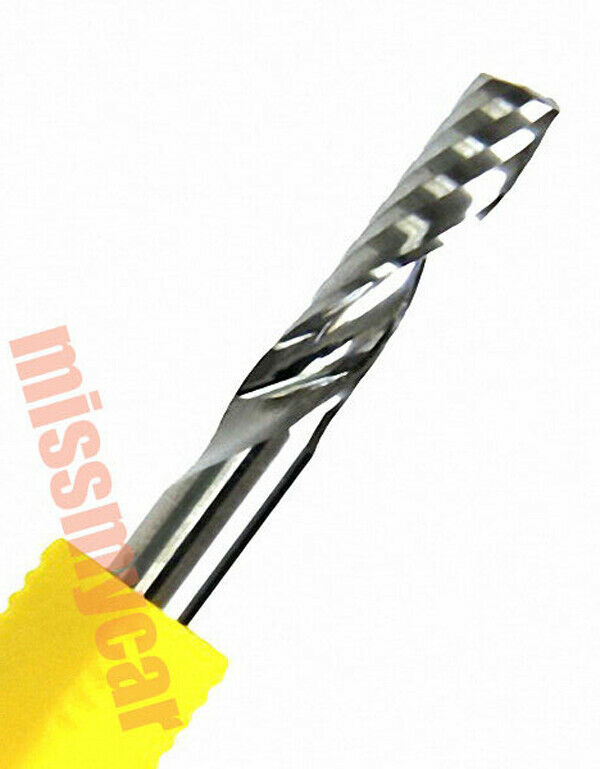 3pcs single flute spiral CNC router bits Φ8mm 8 x 32mm [M1]