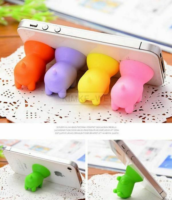 9 x Piglet Silicone Suction Cup Holder Sucker Stand for Mobile Phones