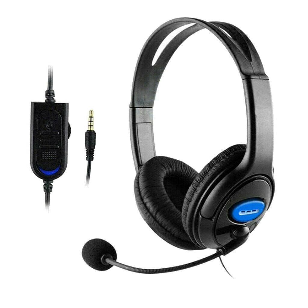3.5mm Wired Gaming Headset with Mic for   4 PS4 Noise Cancelling