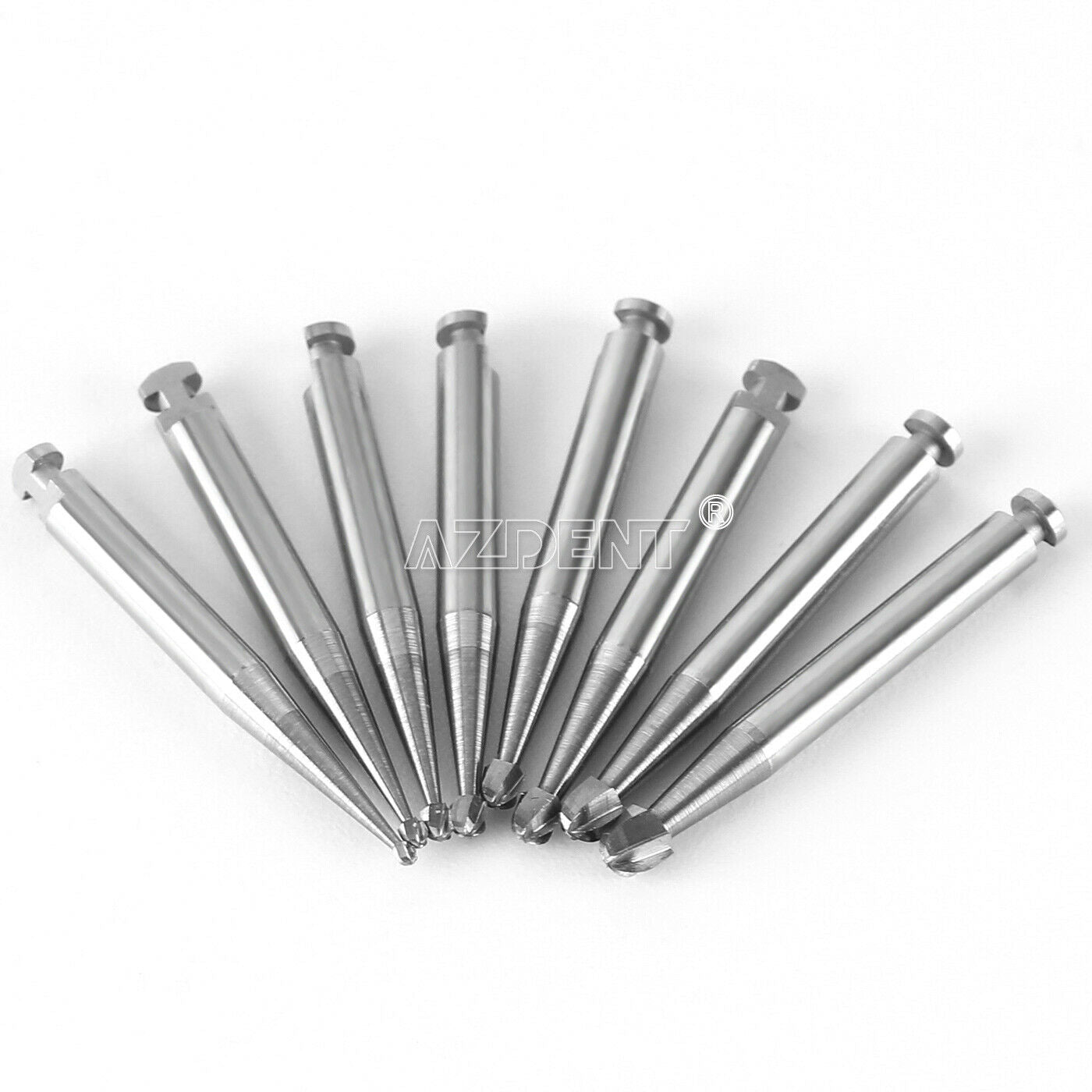 10 Kits Dental Lab Tungsten Steel Burs RA5 Fit Angle Handpiece Low Speed