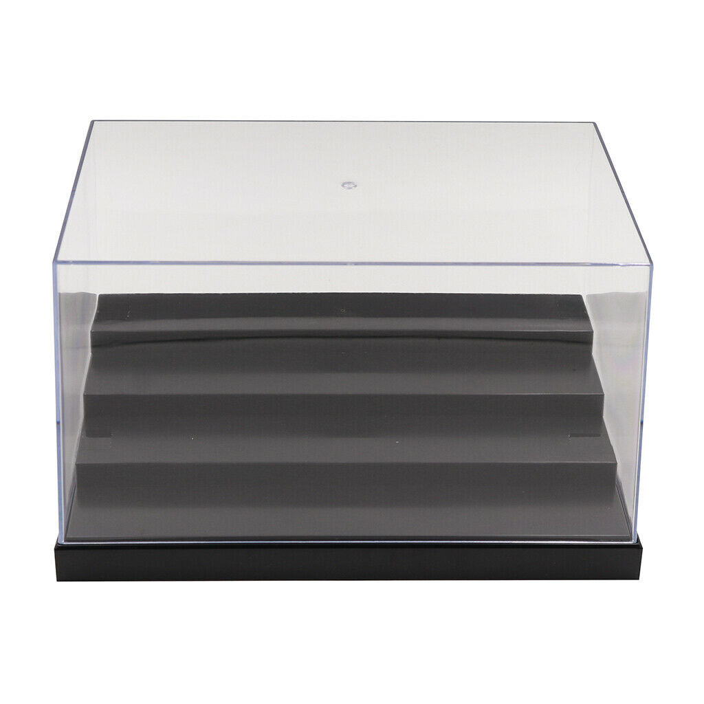 Acrylic Anti-dust 4 Steps Show Case with Balck Base fit for Anime Figures