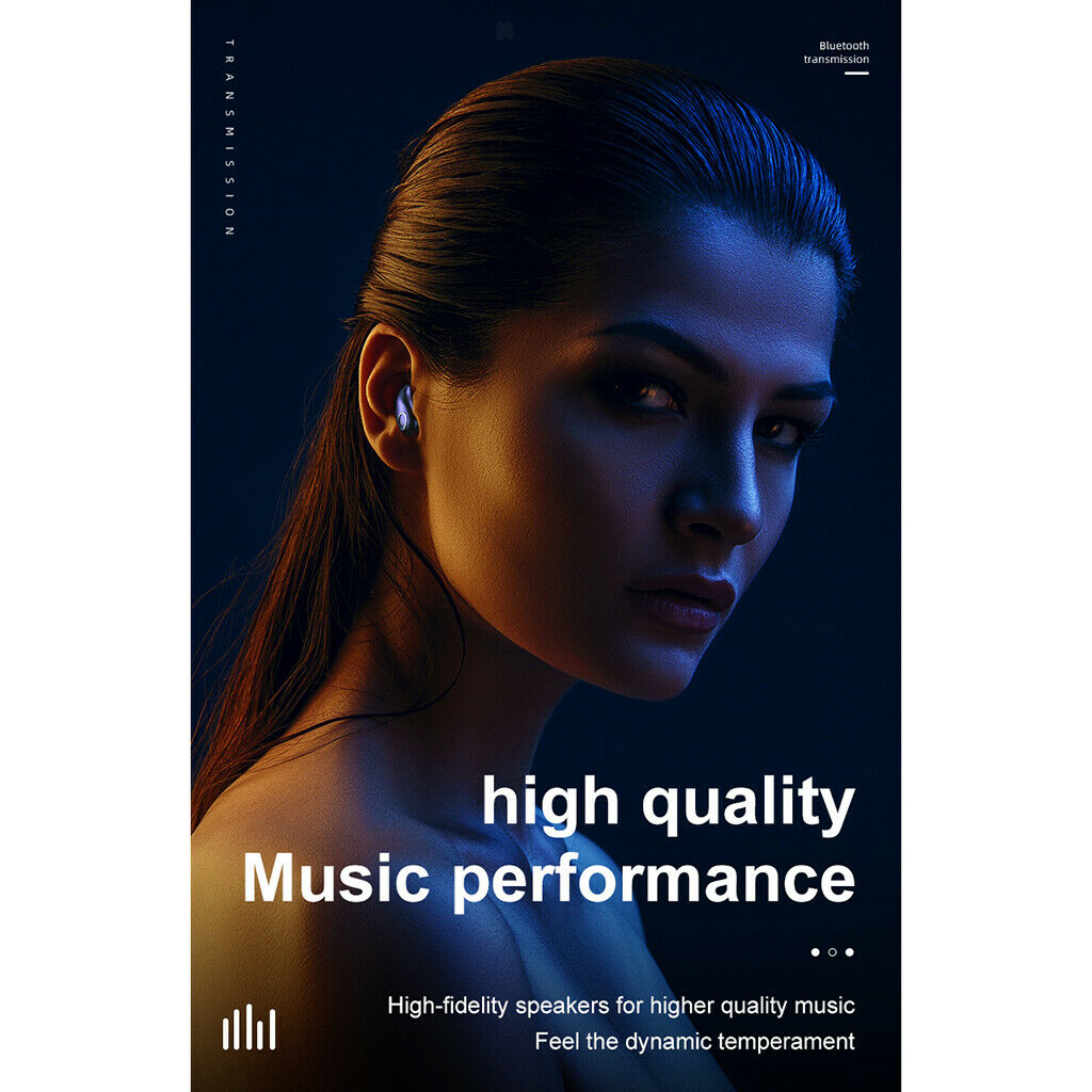 V21 TWS Mini Bluetooth5.0 Wireless Monaural In-ear Earphone White
