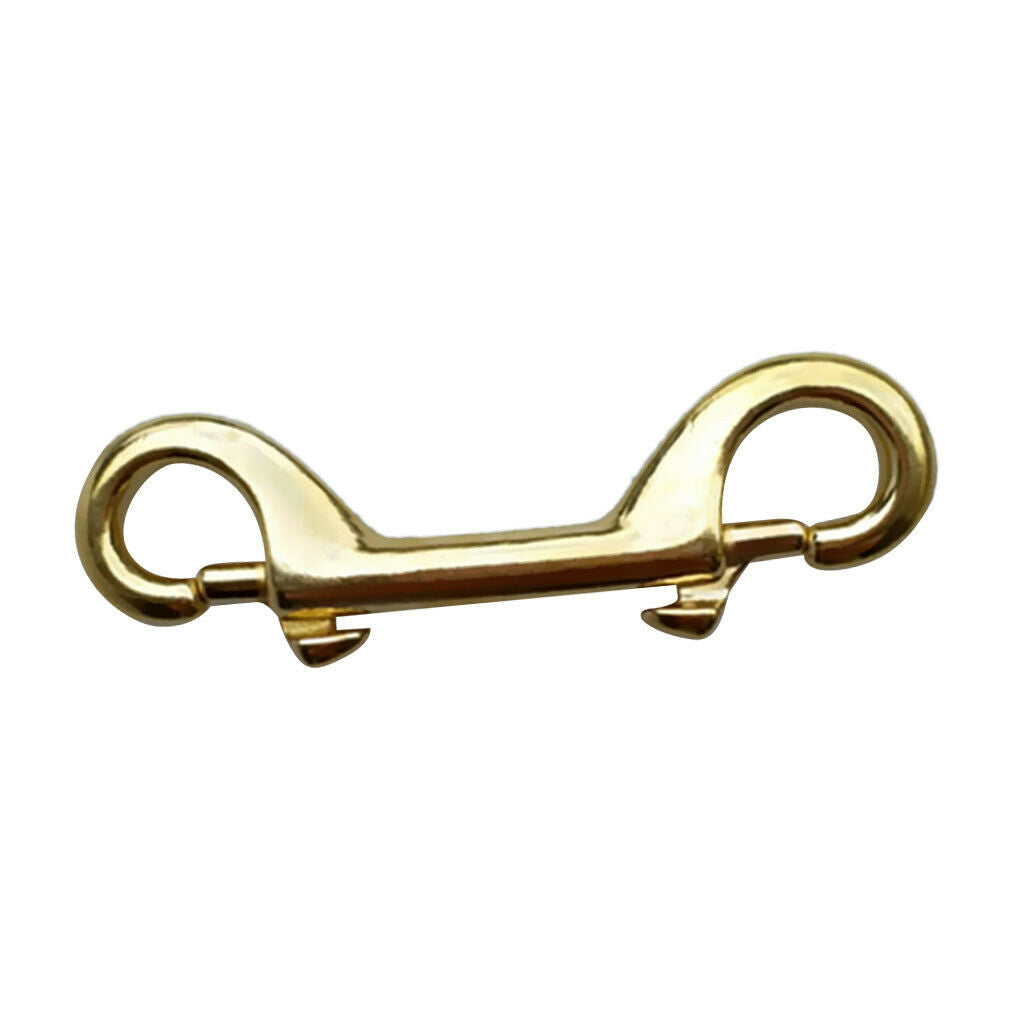 2 Diving Divers Brass Double Sided  Snap Spring Clip