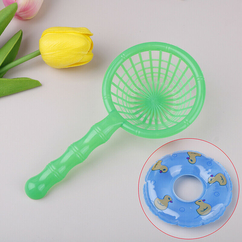 5 Pcs/Set Mini Baby Children Bath Toys Cute Rubber Duck Fishing Net Showe.l8