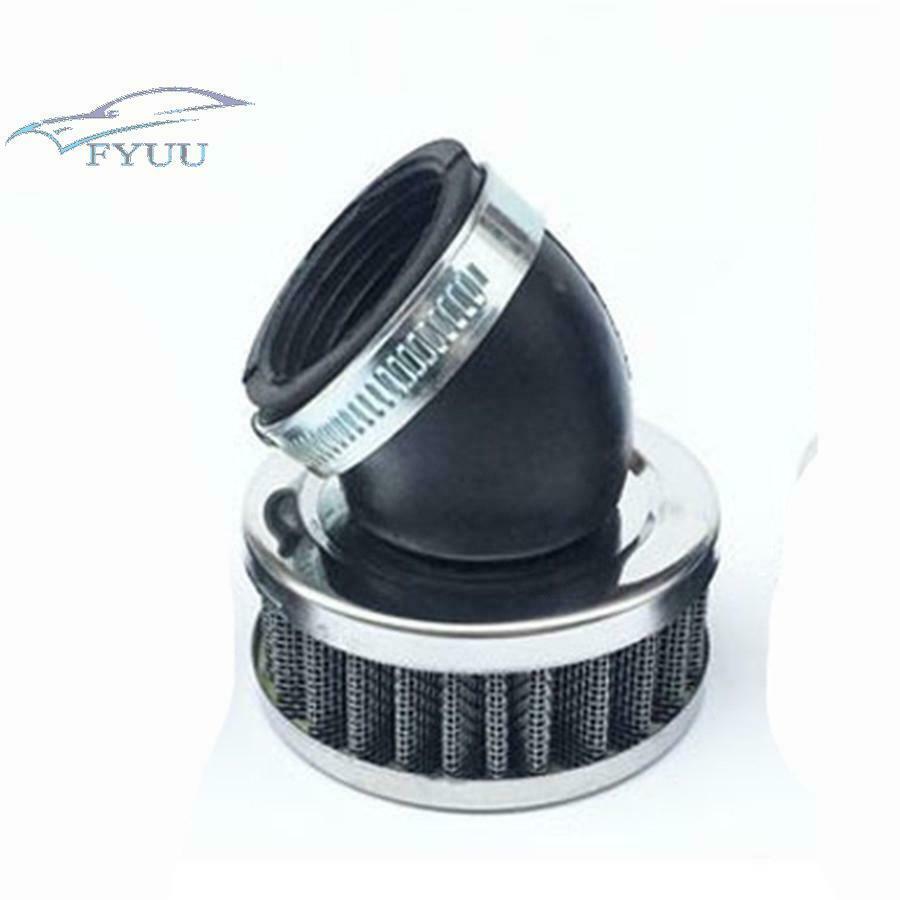 4X Universal Bevel Motorcycle ATV Scooter Air Cleaner Intake Filter Cleaner 42mm