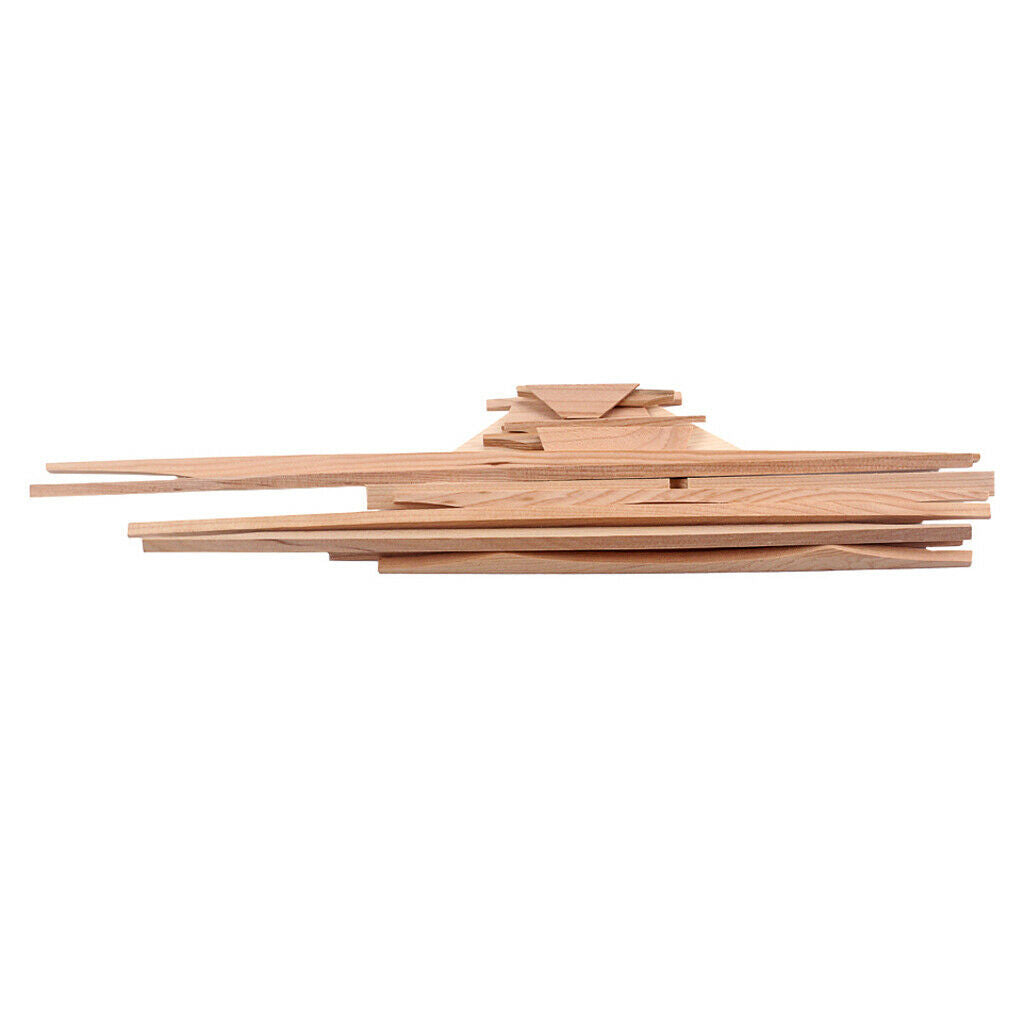 17pcs Spruce Brace Wood Kit For 41'' Acoustic/Folk Guitar Luthier DIY Part#2