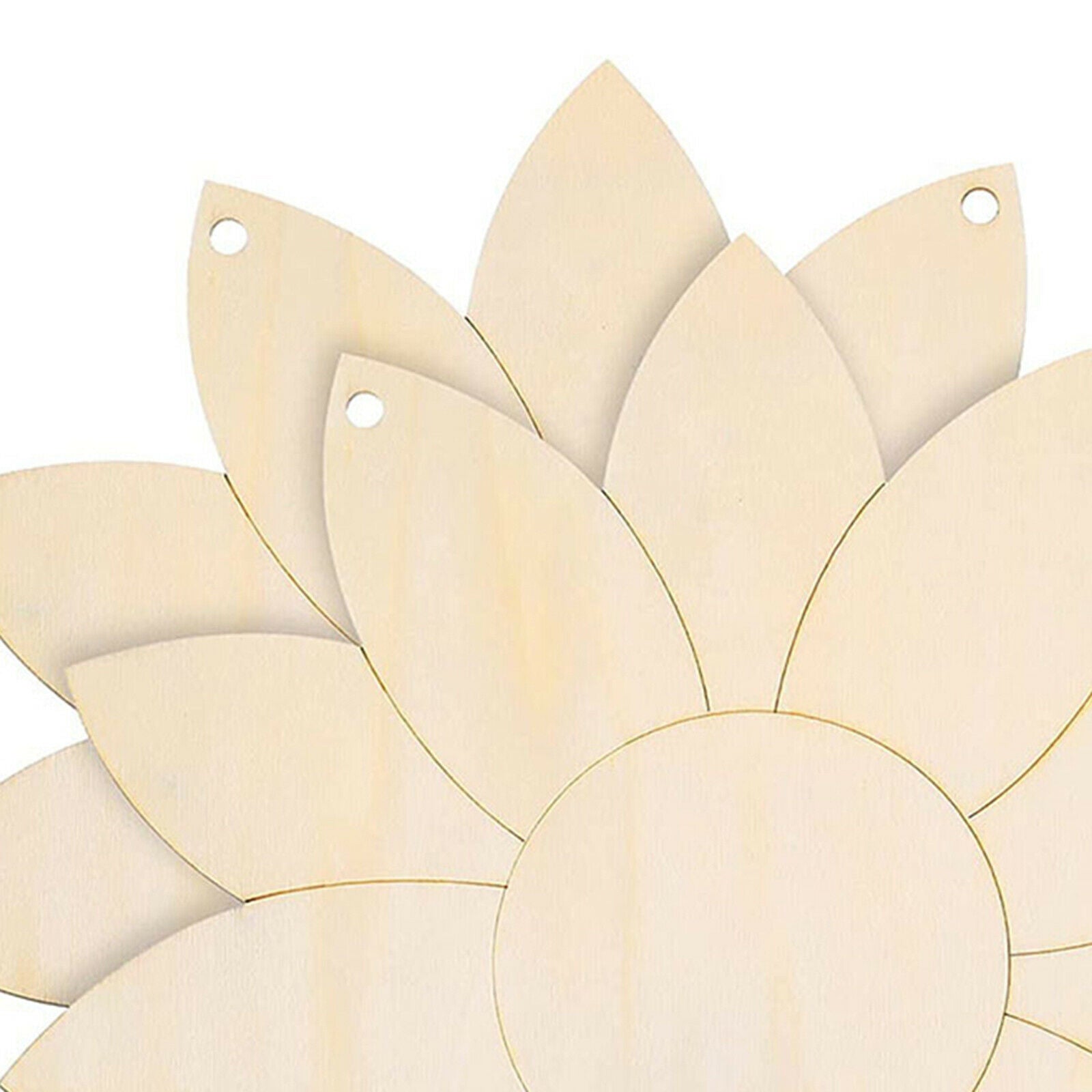5 Pack Wooden Chip Slice Hanging Wood Pendant Decoration Wedding Window