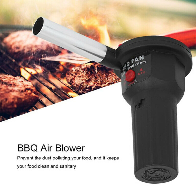 Portable Handheld Battery Powered BBQ Fan Air Blower for Barbecue Cooking T SJ
