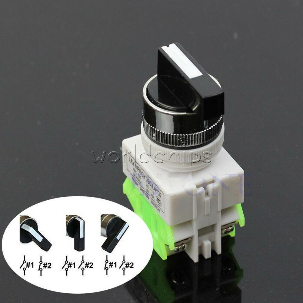 LAY7-20X/3 660V 10A Three Position Selector Rotary Switch Power Commutator
