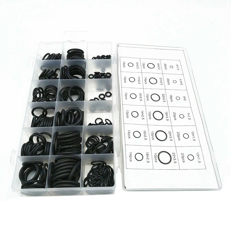 4X(279 Pcs Rubber O- Gasket  Assortment Kits Thickness 1.5mm 2.5mm 3.5mm P5Q8)