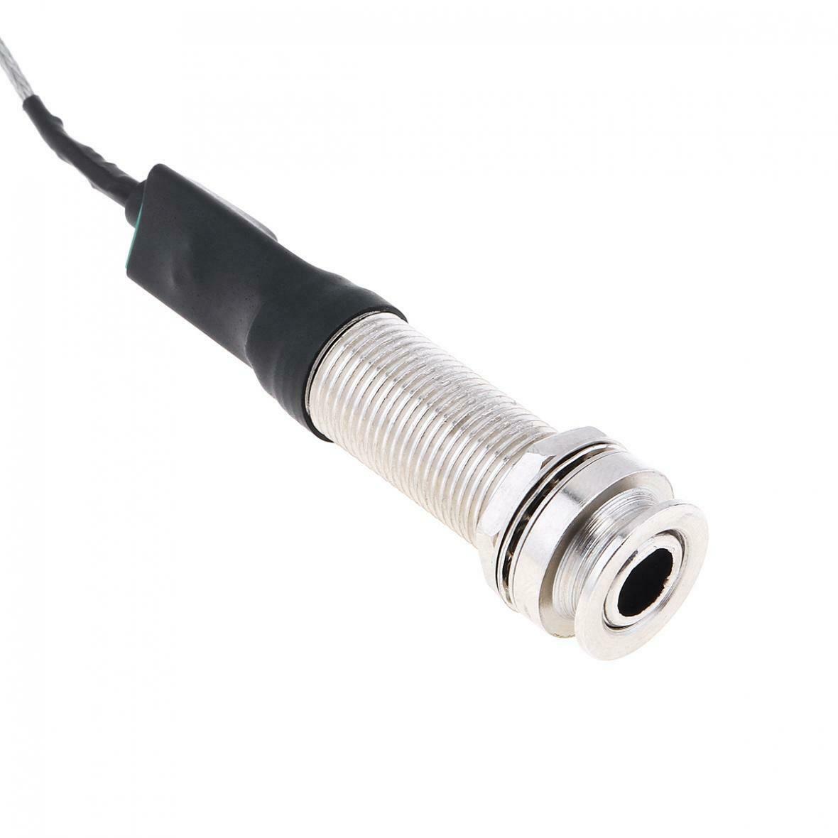 1/4 Stereo End Pin Jack Connection Guitar Folk Piezo Pickup Under Saddle Passive