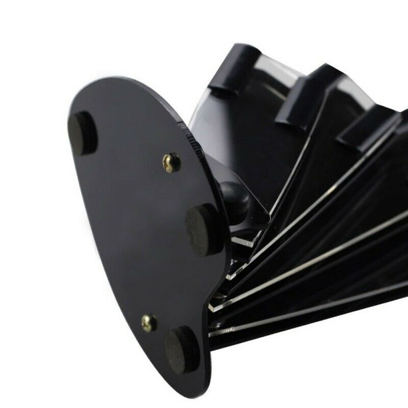 Unique Fan Shape K-nife Acrylic Holder Stand Rack Container Kitchen Organizer
