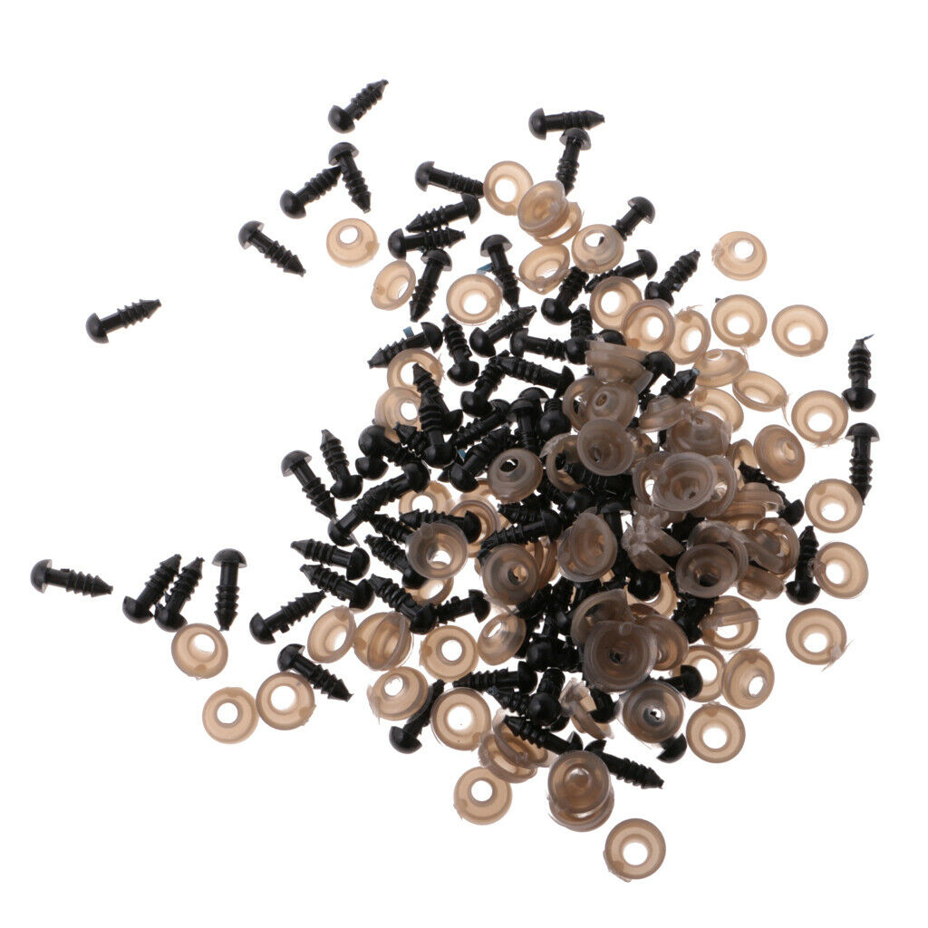 Safety Plastic Eyes DIY Craft Sewing Supplies with Back Accessories 6mm