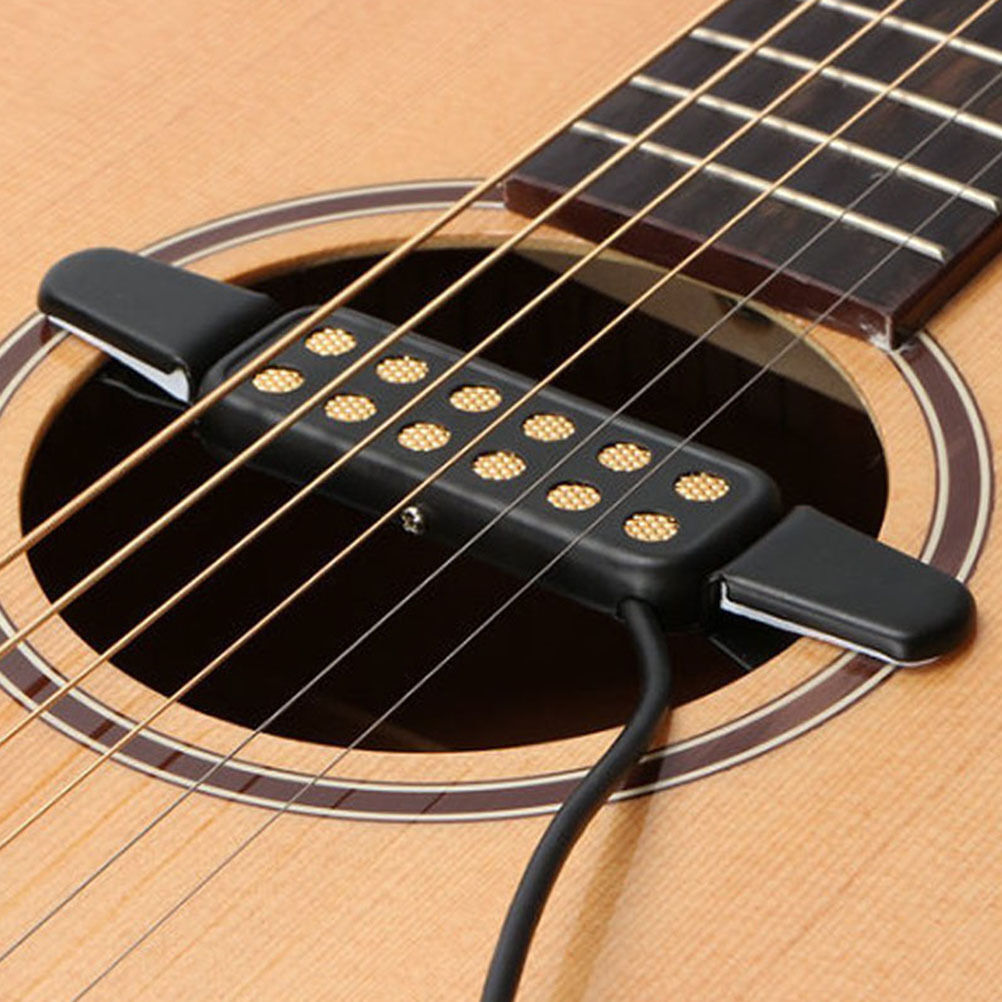 12Hole Sound Pickup Microphone Wire Amplifier Speaker for Acoustic Guitar JRADD