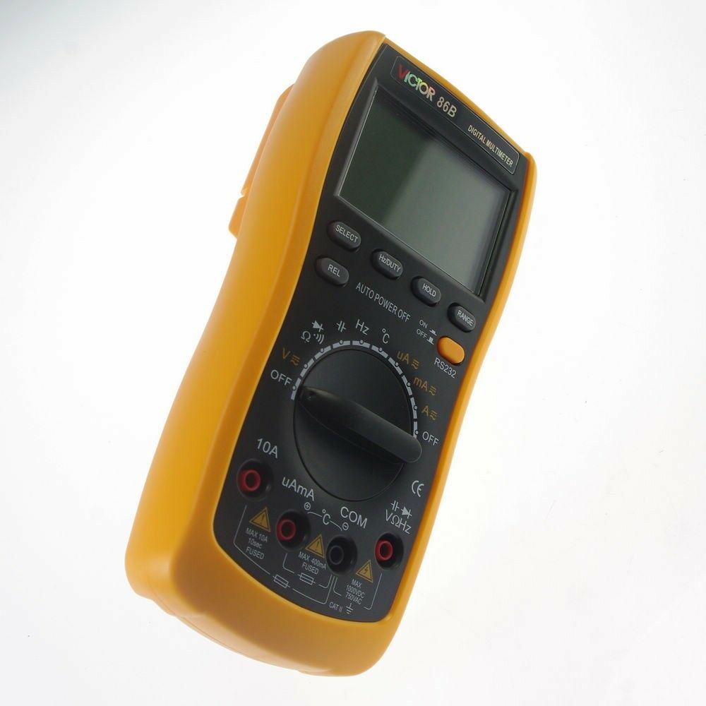 Plastic Shell Ohmmeter AC DC Testing  VICTOR 86B 3 3/4 Digital Multimeter