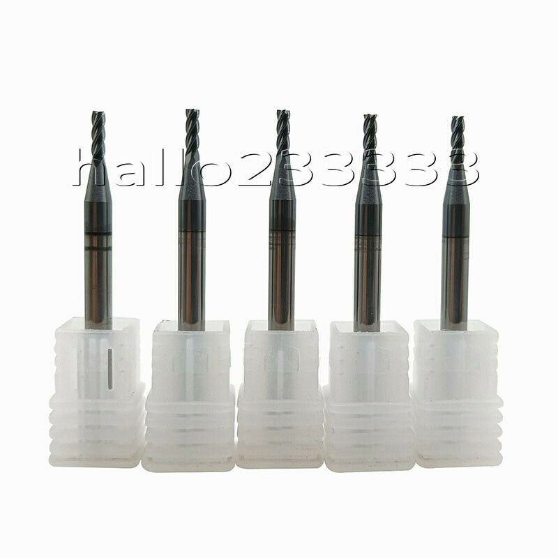 2pc HRC60° φ3.5×50-4F 3.5mm Cutting Dia. End Mill CNC Router Bits 4-Flute Spiral