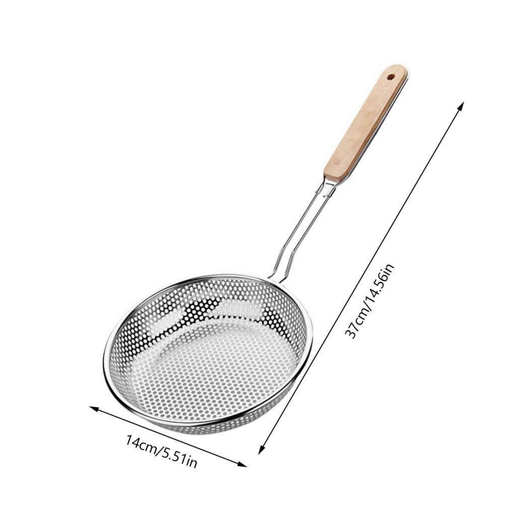 Kitchen Strainer Stainless Steel with Non-slip Handle for Kitchen Accessories