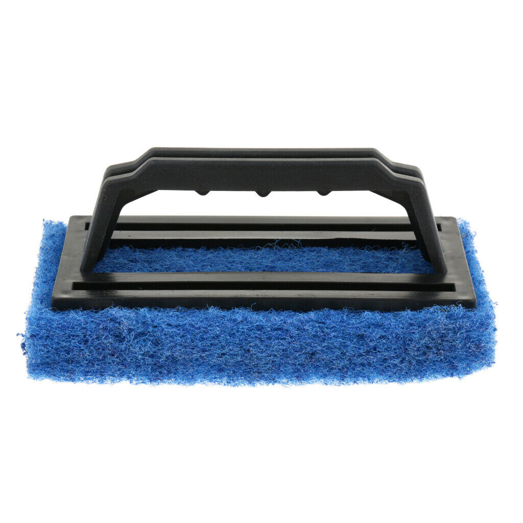 2xSponge Bottom Glass Tile Magic Cleaner Plastic Handle Brush Cleaning Tools