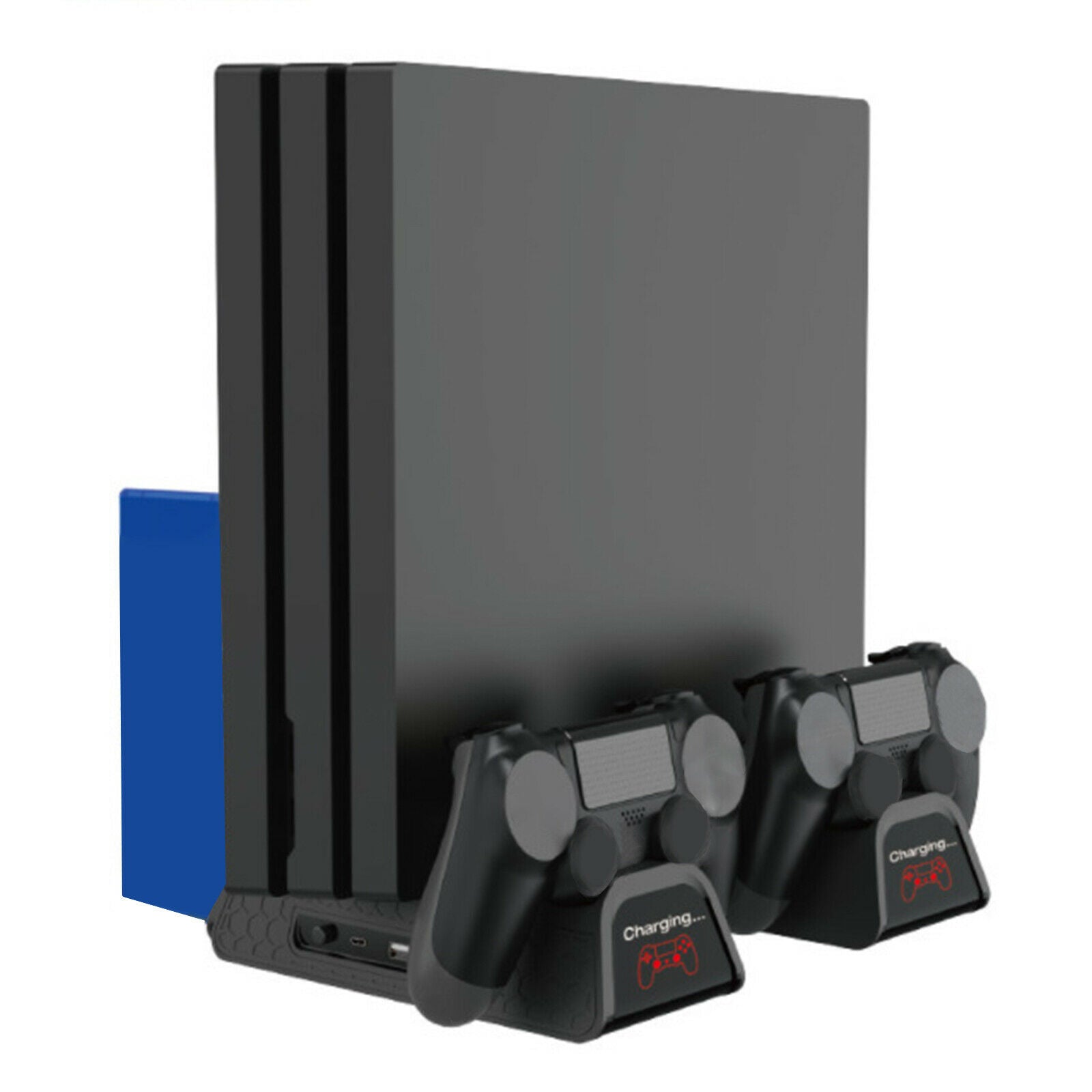 Vertical Cooling Stand Controller Charging Station Dock Game Storage for PS4