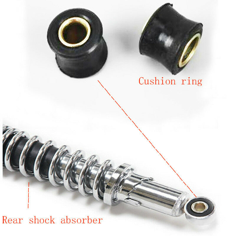 4pc Motorcycle Rear Shock Absorber Rubber Bush Bike Spare 12mm AVT Rear Tool