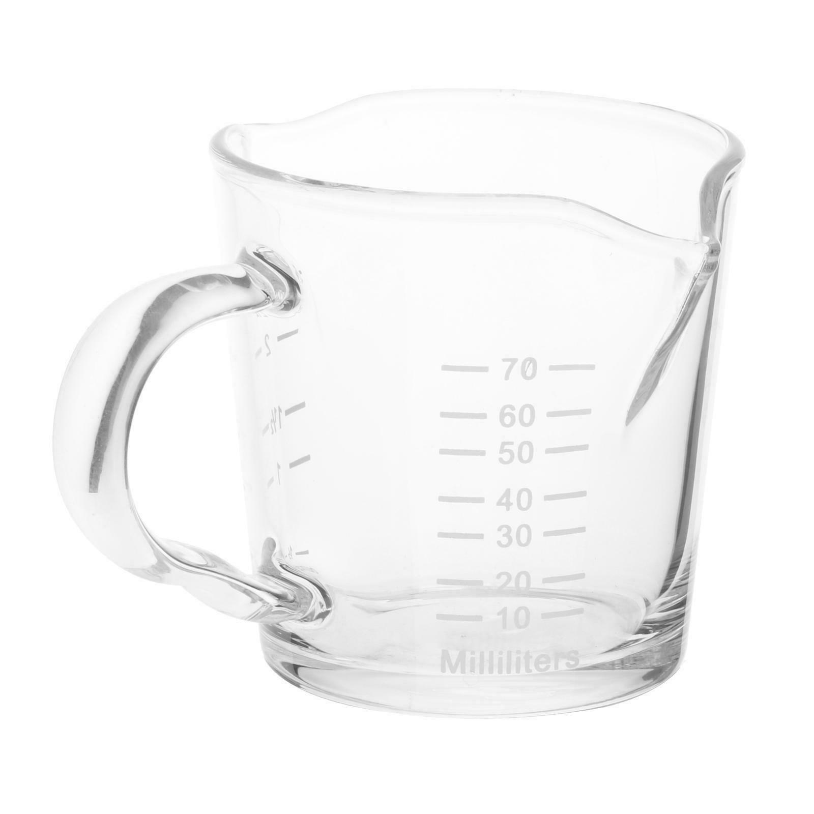 Multifunctional Coffee Glass Measuring Cup Ounce Cup Drink Shaker Coffee 6x6cm