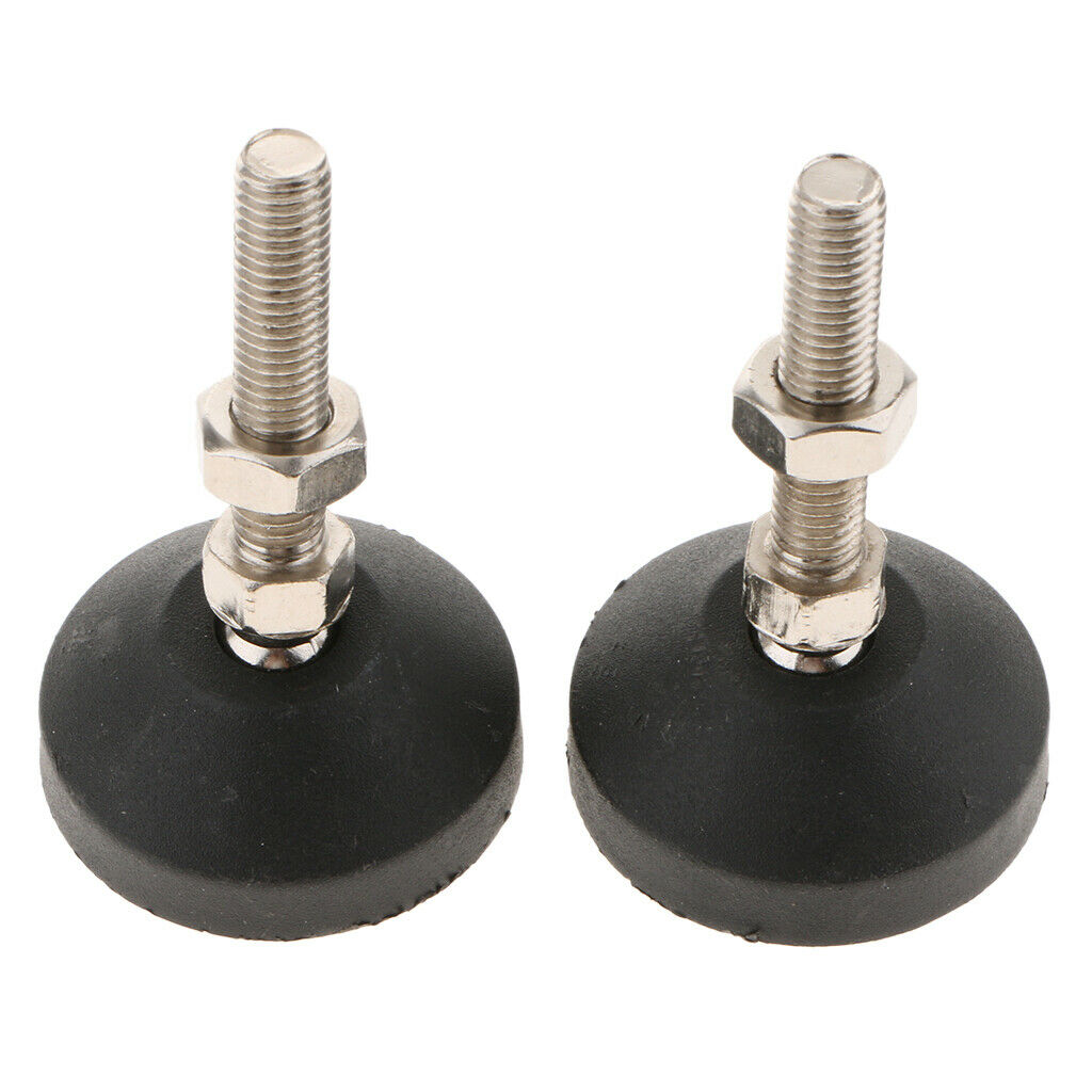 4x Carbon Steel Adjustable Furniture Leveler Leveling Feet 50mm 50-M10x50mm