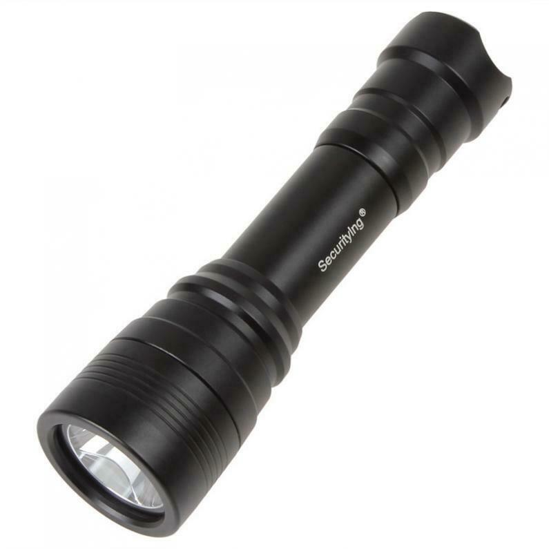 SecurityIng Flash light 1000Lm XM-L2 U2-1A LED IP68 Diving Flashlight Max 150m