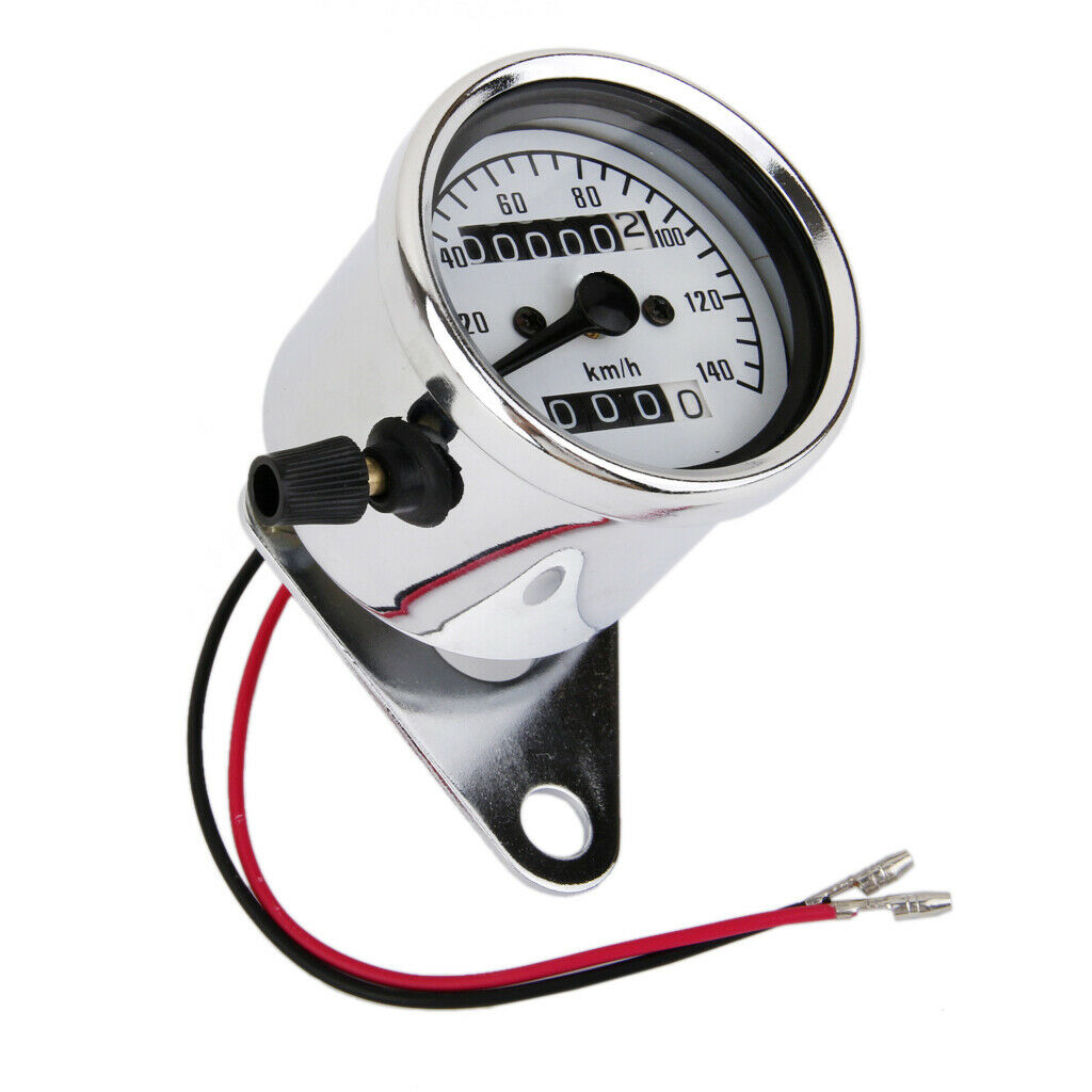 Chrome Universal Motorcycle Dual Odometer