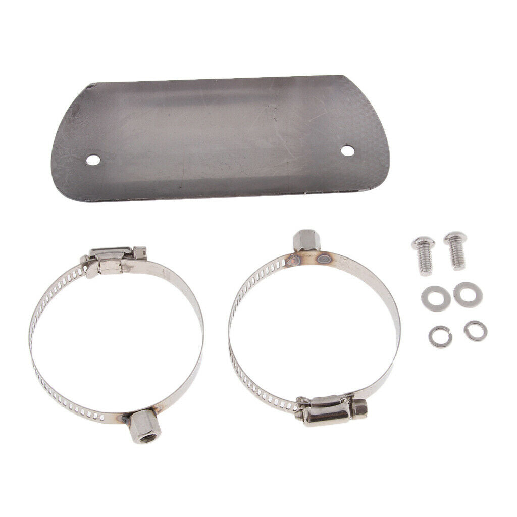 Motorcycle Chrome Exhaust Muffler Pipe Heat Shield Cover Guard Universal