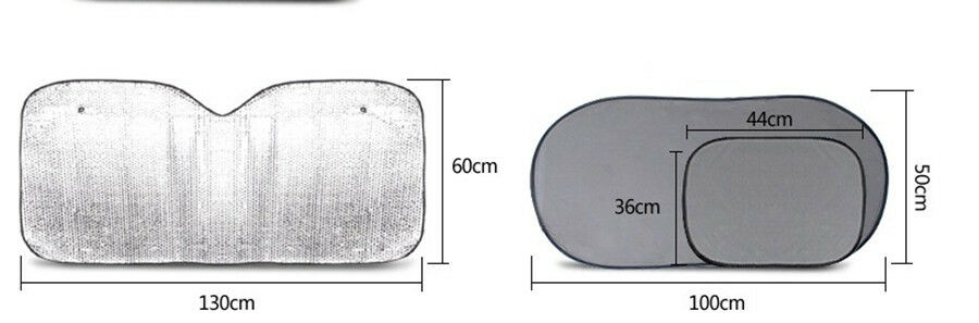 6Pcs Car Sun Shade UV Protect Sunshade Window Front/Back Windshield Visor Block