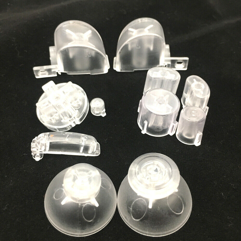 Clear white ABXYZ/L R Buttons+Analog Joysticks D-pad for Nintendo Gamecube NGC