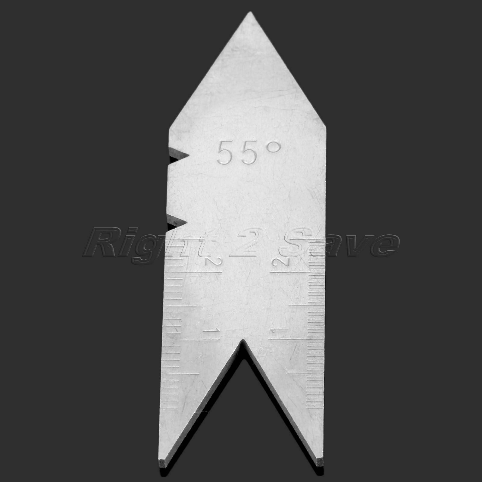 Useful 1pc Wyeth 55 Degree Gauge Centering Stainless Steel Gauge Measuring Tool