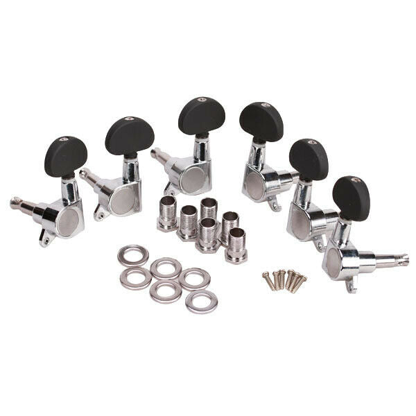 Chrome Sealed Tuning Pegs Tuner Machine Heads For Acoustic Electric Guitar