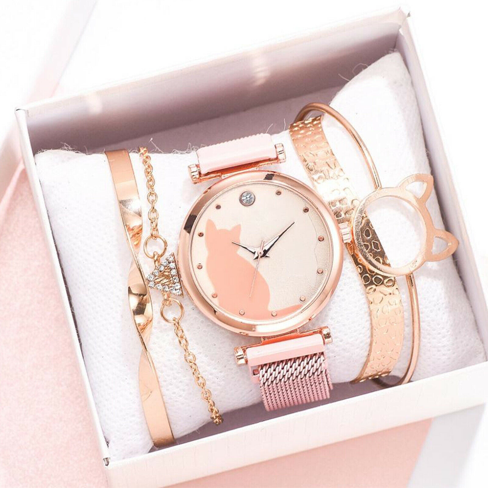 2020 Women Popular Watches Bracelet Set Quartz Watch Luxury Diamond Bracelet