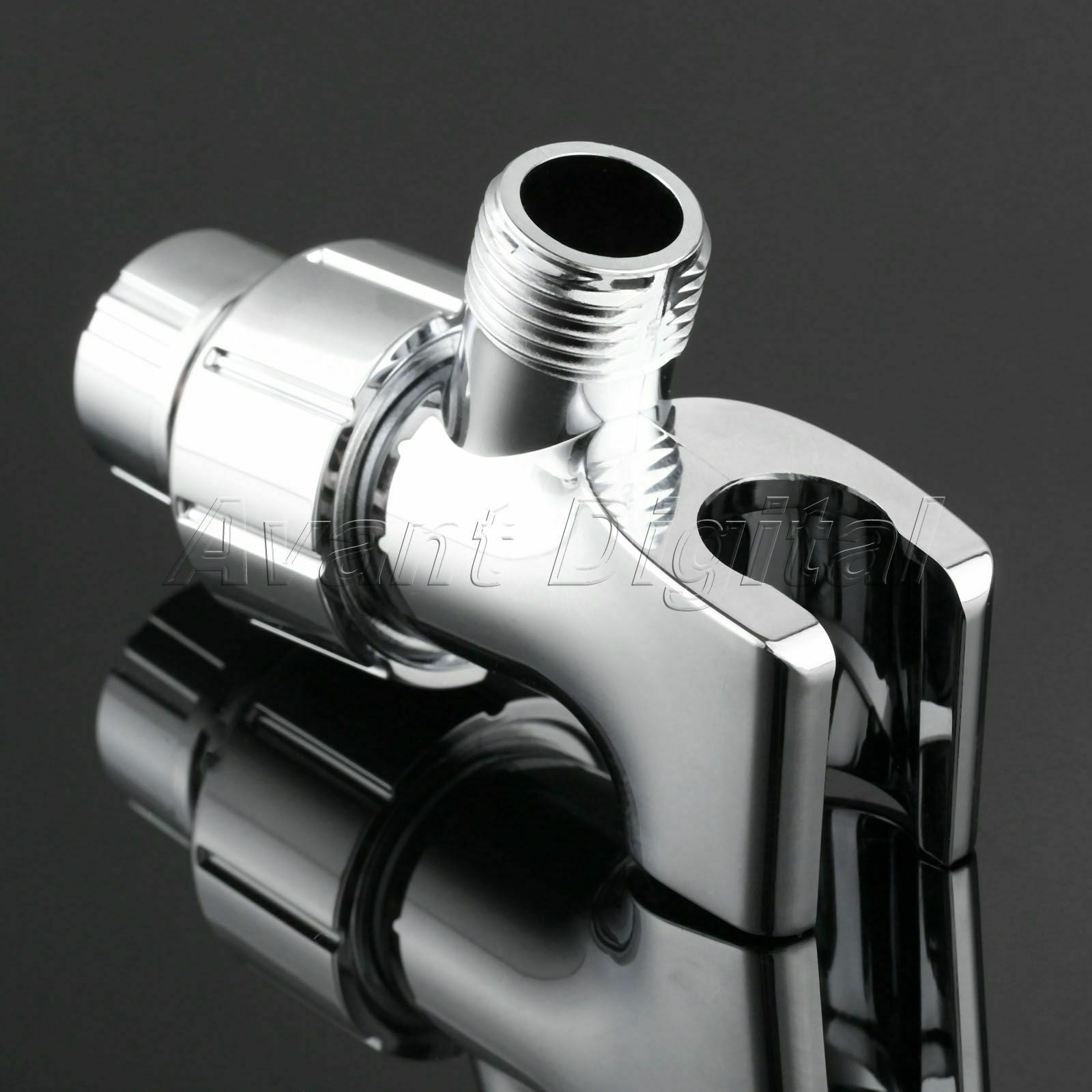 Universal Shower Head Holder G1/2 Thread Arm Mounted Adjustable No Screw Require