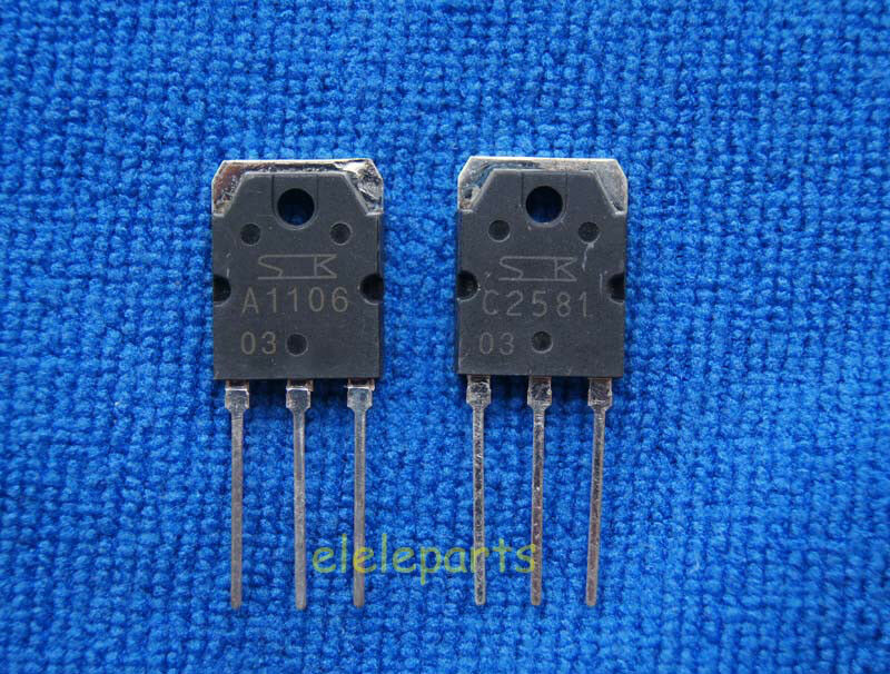 10pairs(20pcs) of 2SA1106 & 2SC2581 SANKEN Transistor A1106 & C2581