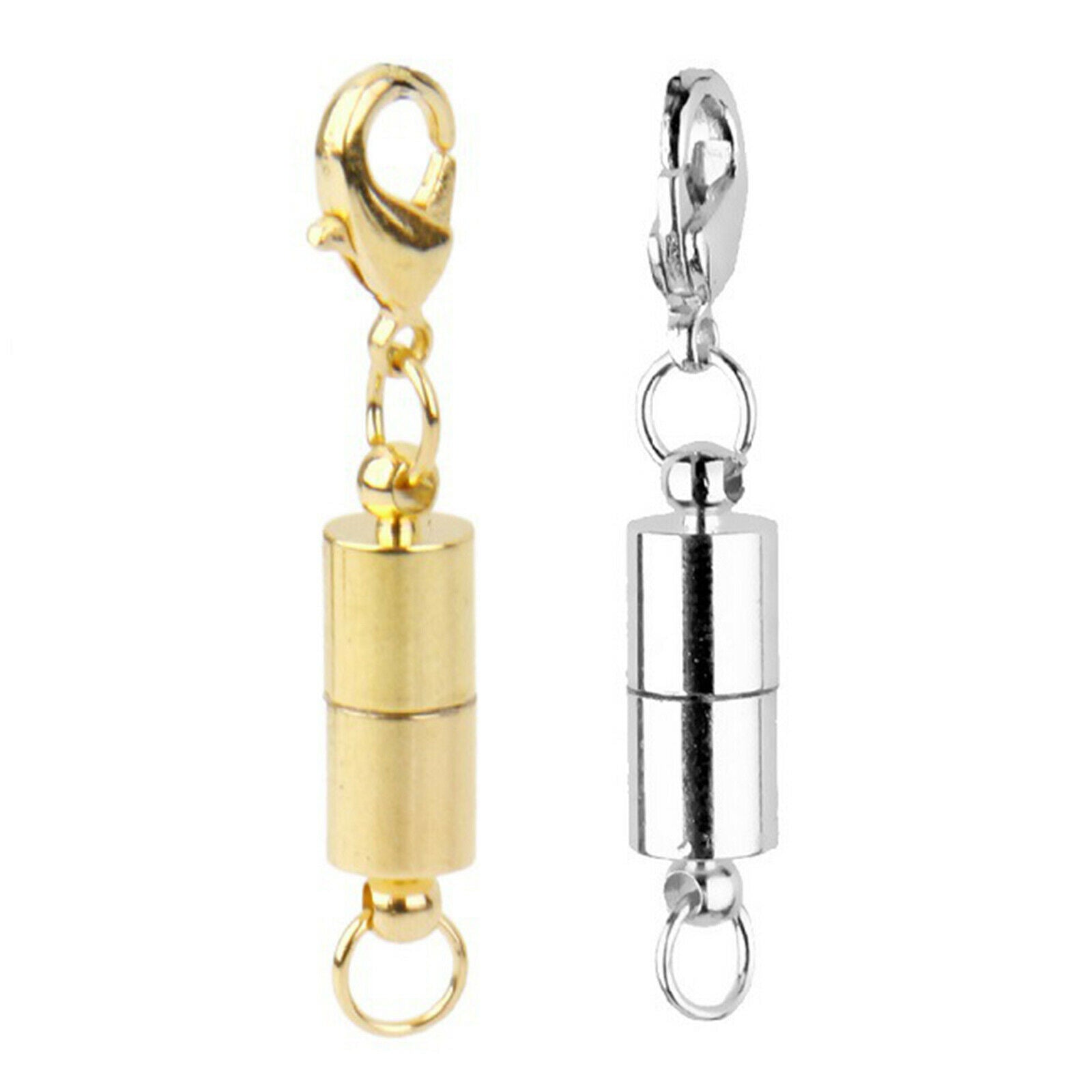 6Pcs Magnetic Clasp Locking Magnetic Lobster Clasps 40/45mm Extender Joiner