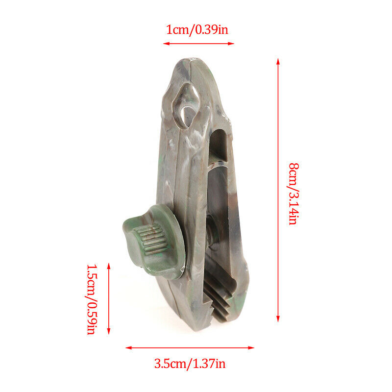 5pcs Tent Heavy Duty Clips Tarp Clamps Awning Cord Clip Guard Cover ClampSJCA