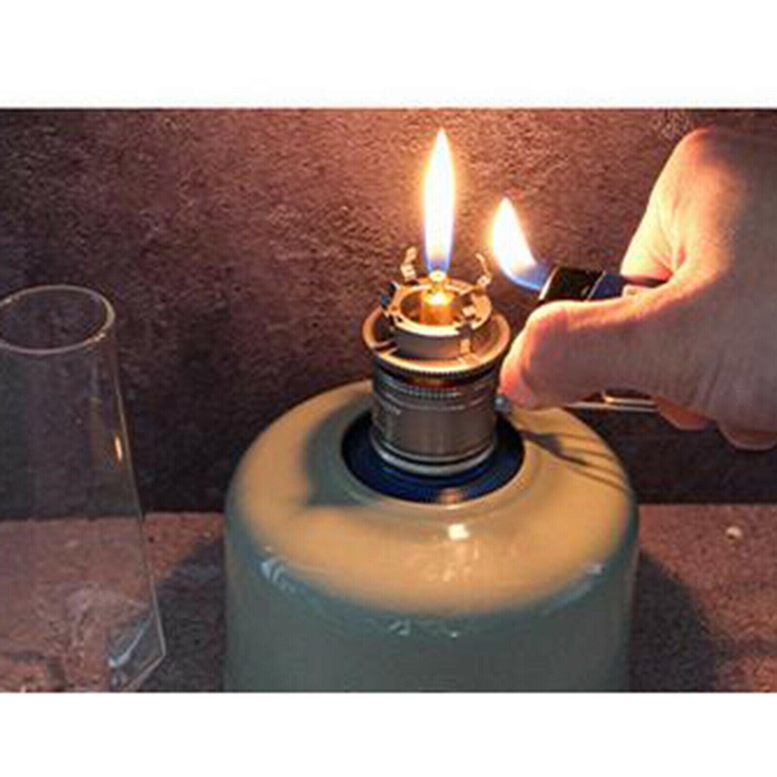 Gas Lantern Lamp Tent Light Outdoor Use for Camping Picnic Backpacking