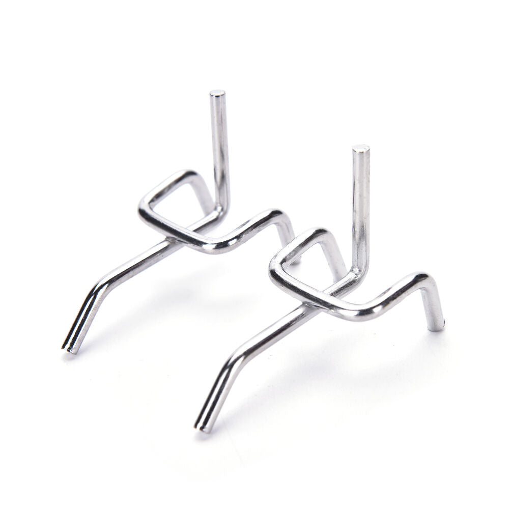 10pc Metal Peg Board Pegboard Hooks Garage Work Shop Storage Display Steel SEDD