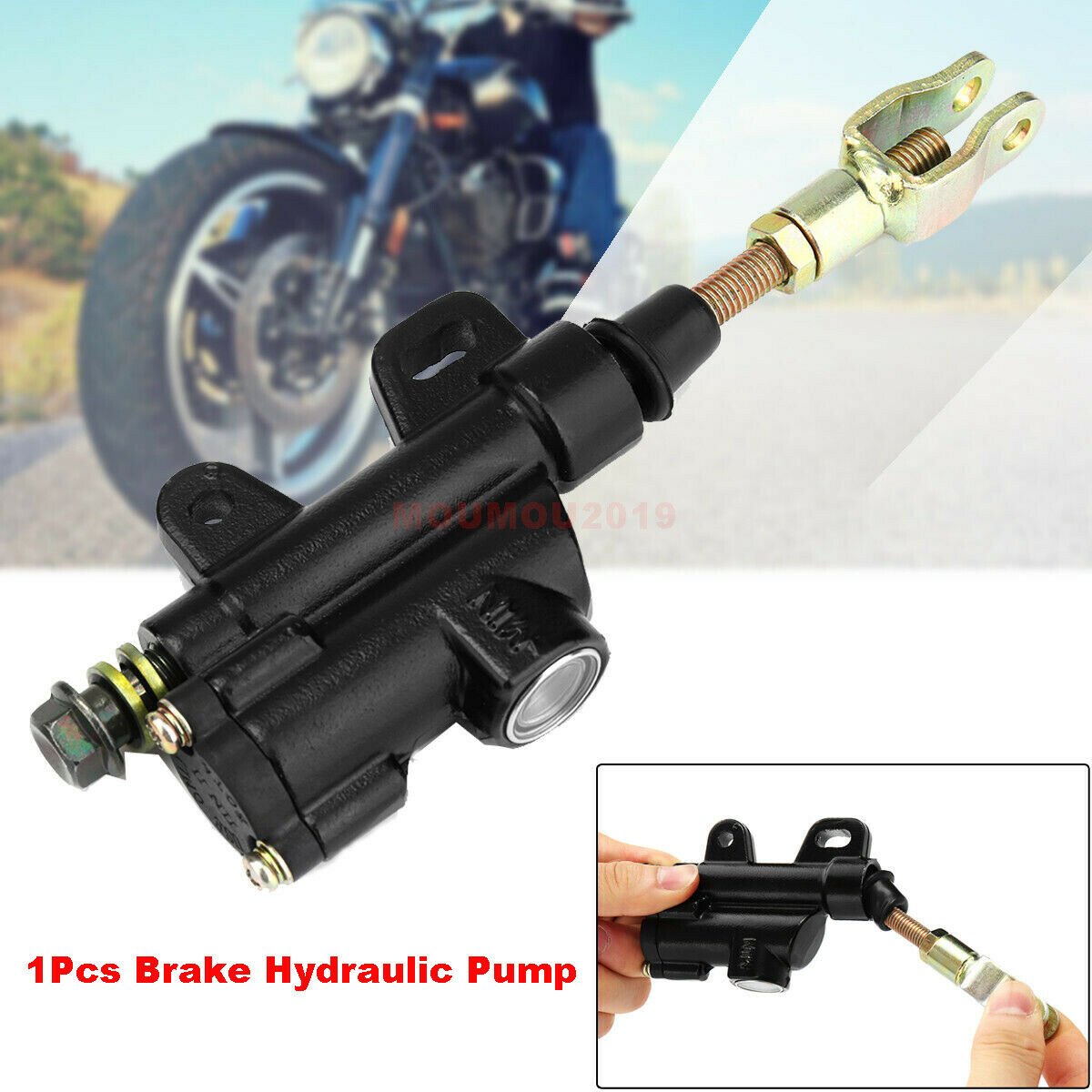 For Motorcycle ATV Dirt Pit Bike Rear Hydraulic Foot Brake Master Cylinder Pump