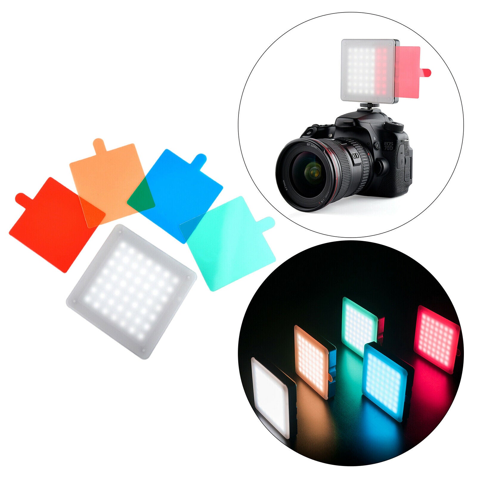 Video Light Dimmable Tabletop Photography Lighting 700mAh Photo Fill Light