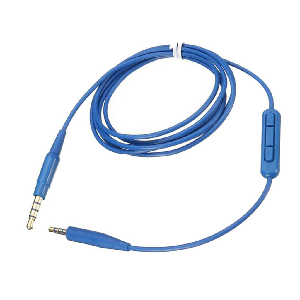 Headphone Audio Cable for   Ear with Mic QC35 QC25 OE2 Blue