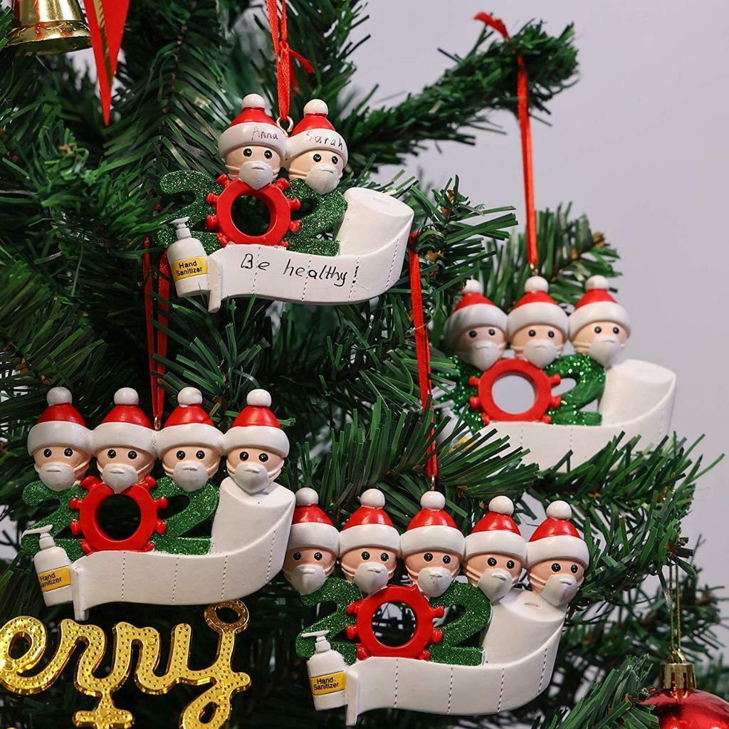 2020 Christmas Tree DIY Hanging Ornament Xmas Family Member of 5