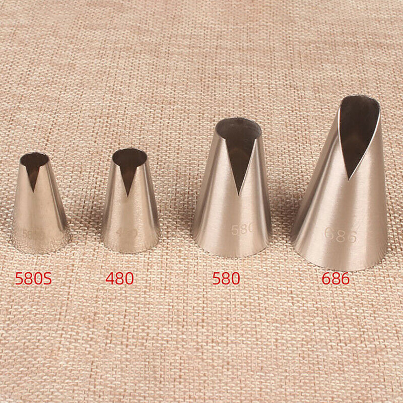 4PCs Cakes Set Cookies Icing Piping Pastry Nozzle Kitchen Gadgets Fondant.l8