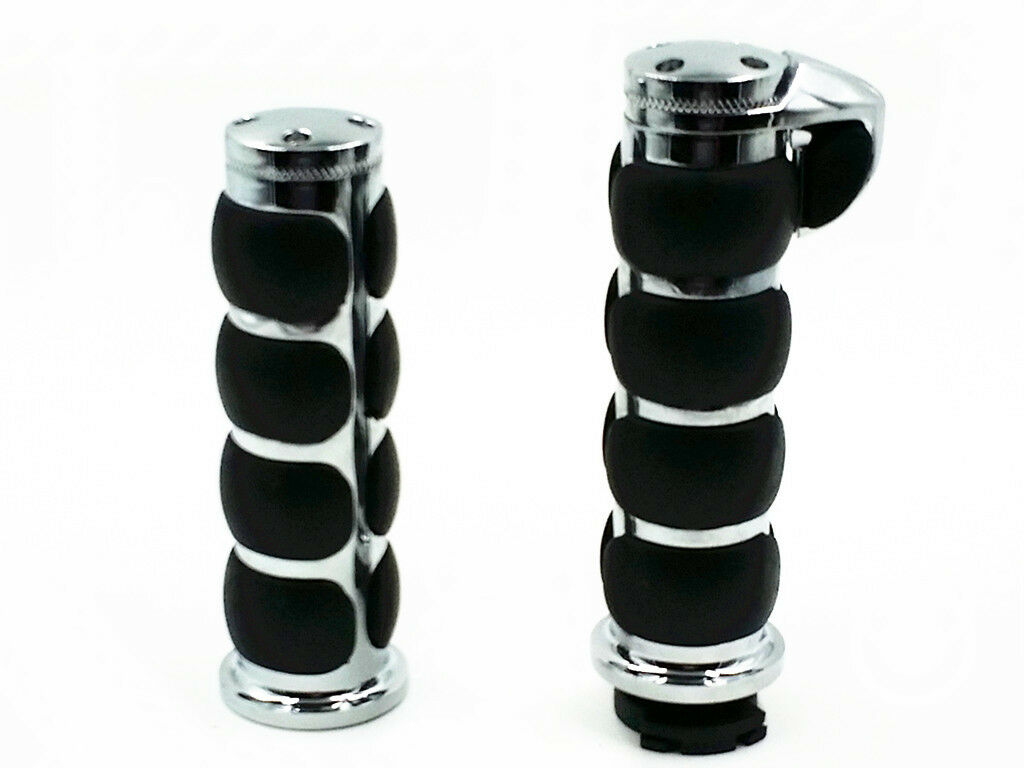 Chrome 1" Hand Grip For Kawasaki Vulcan VN 1500 800 1600 Classic Cruiser Chopper