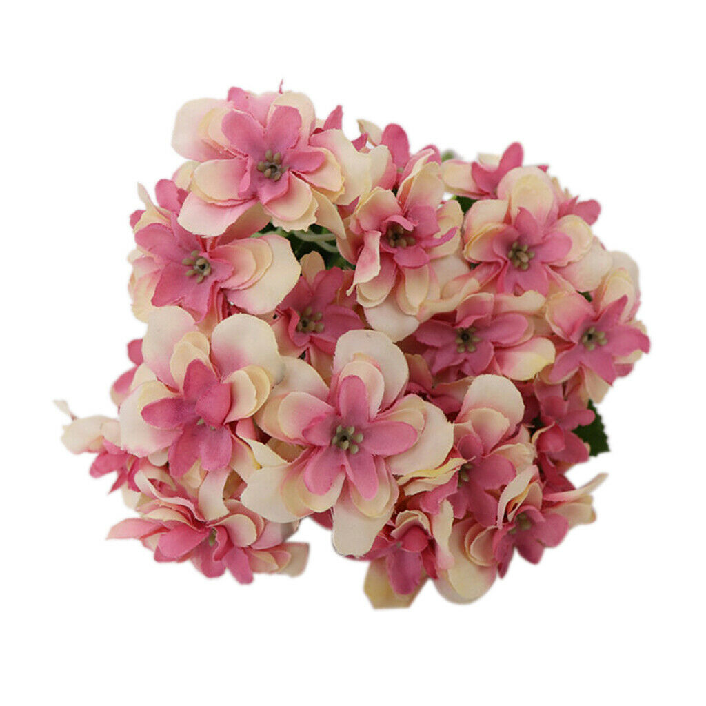 1 Bouquet Real-touch Artificial Hydrangea Flowers Home Wedding Party Decor -